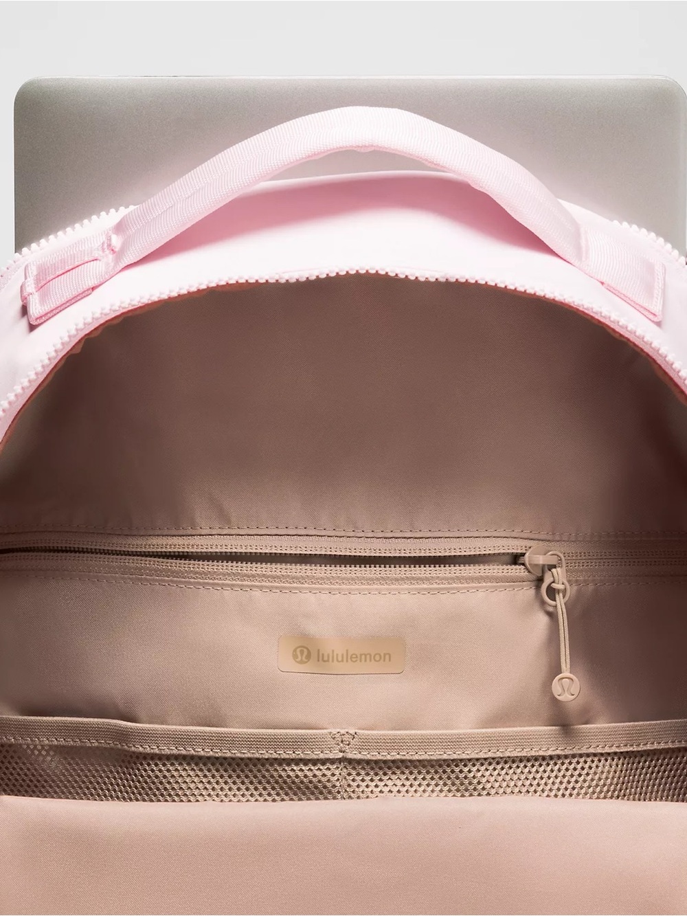 Lululemon New Crew Backpack 22L Updated- Pink Pearl/Wacky Khaki - Picture 11 of 13